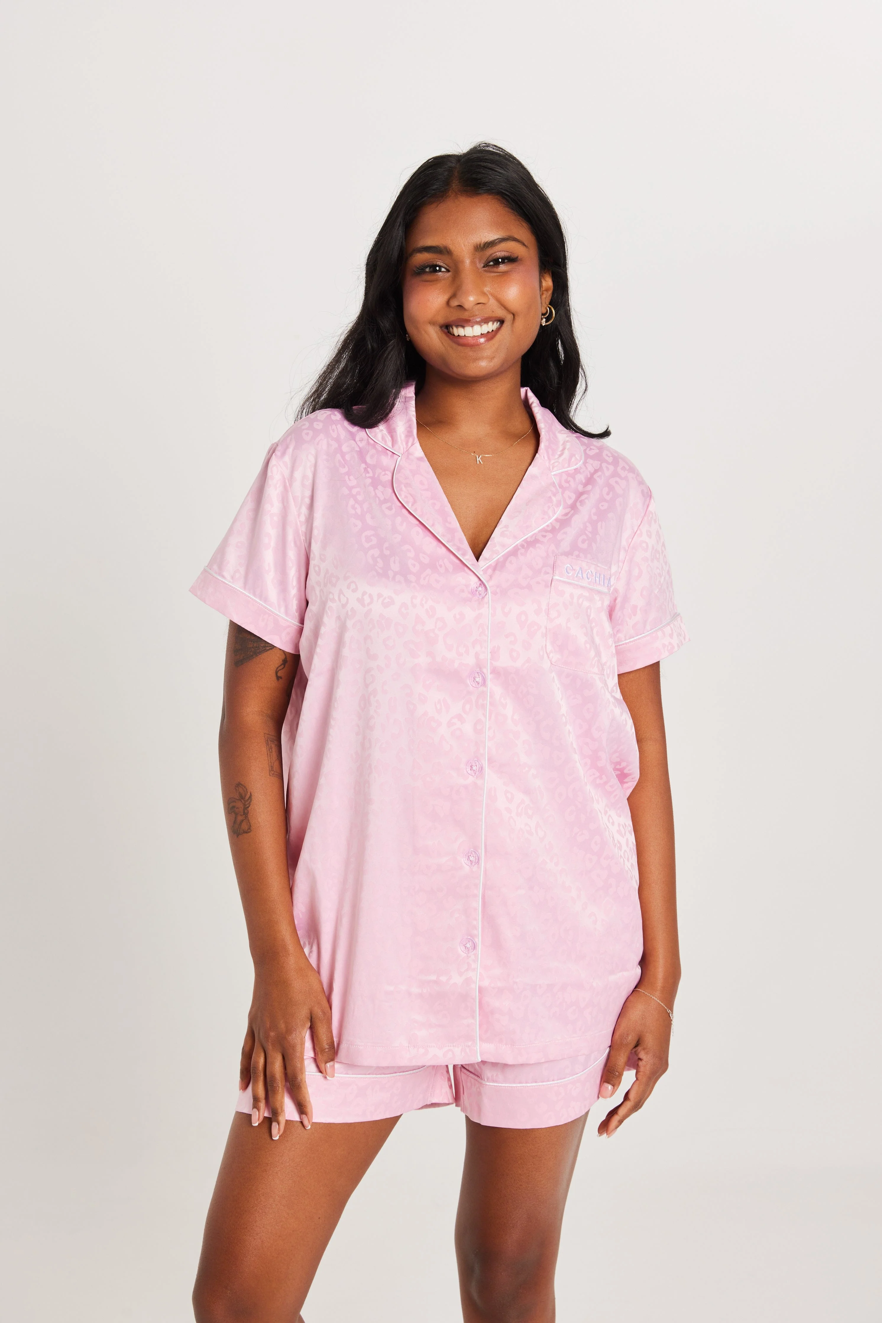 Forever Blush Satin PJ Set - Image 8