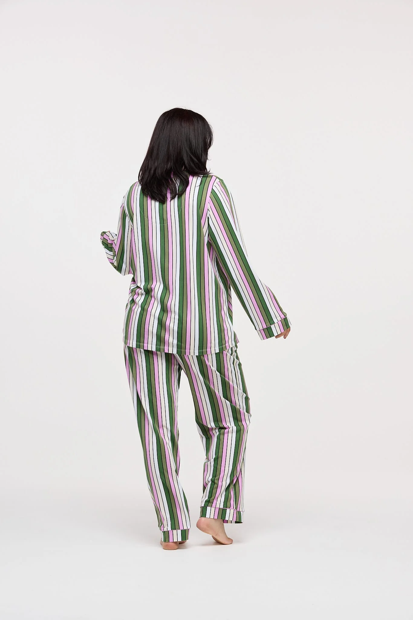 Indie Stripe Women's Pj Set - Image 4