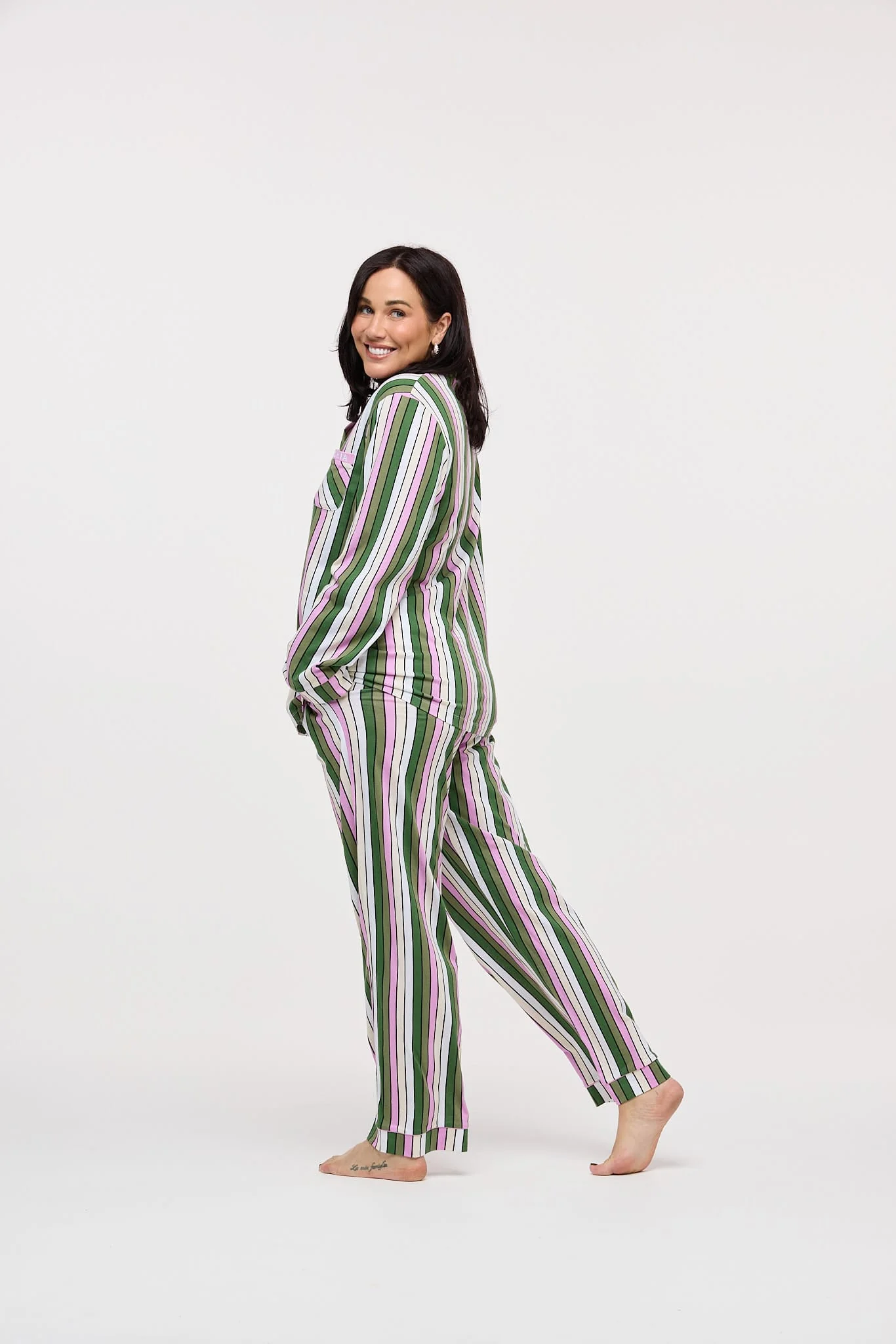 Indie Stripe Women's Pj Set - Image 5