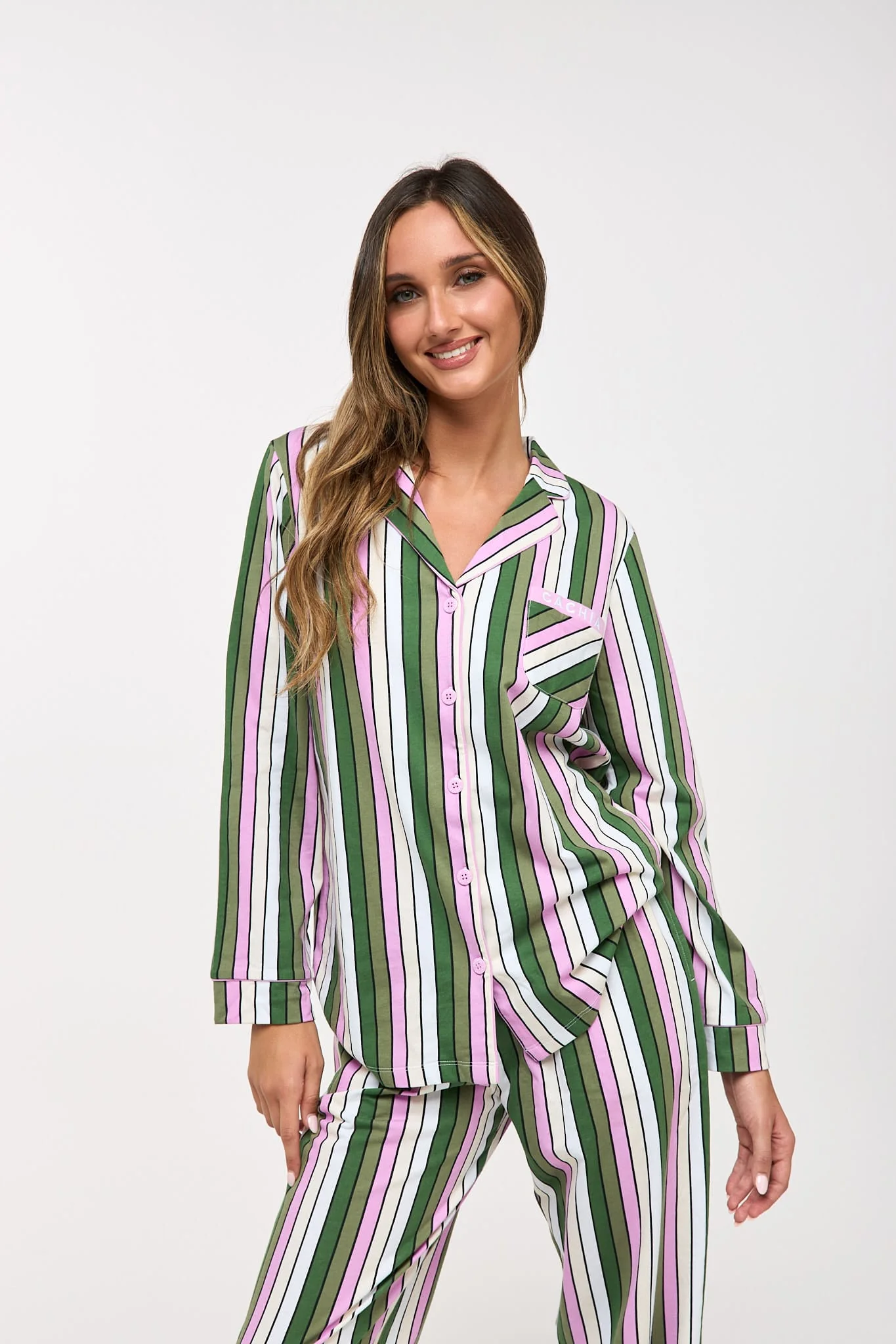 Indie Stripe Women's Pj Set - Image 9