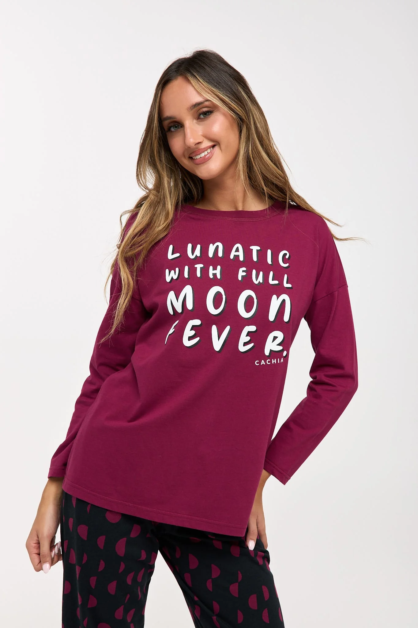 Moon Fever 3/4 Pant Pj Set - Image 5